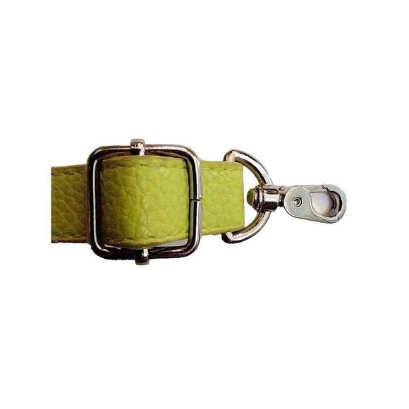 Jewell by Thirty-One Small Citrus Lime Pebbled Double Bag Crossbody Purse - Picture 3 of 9